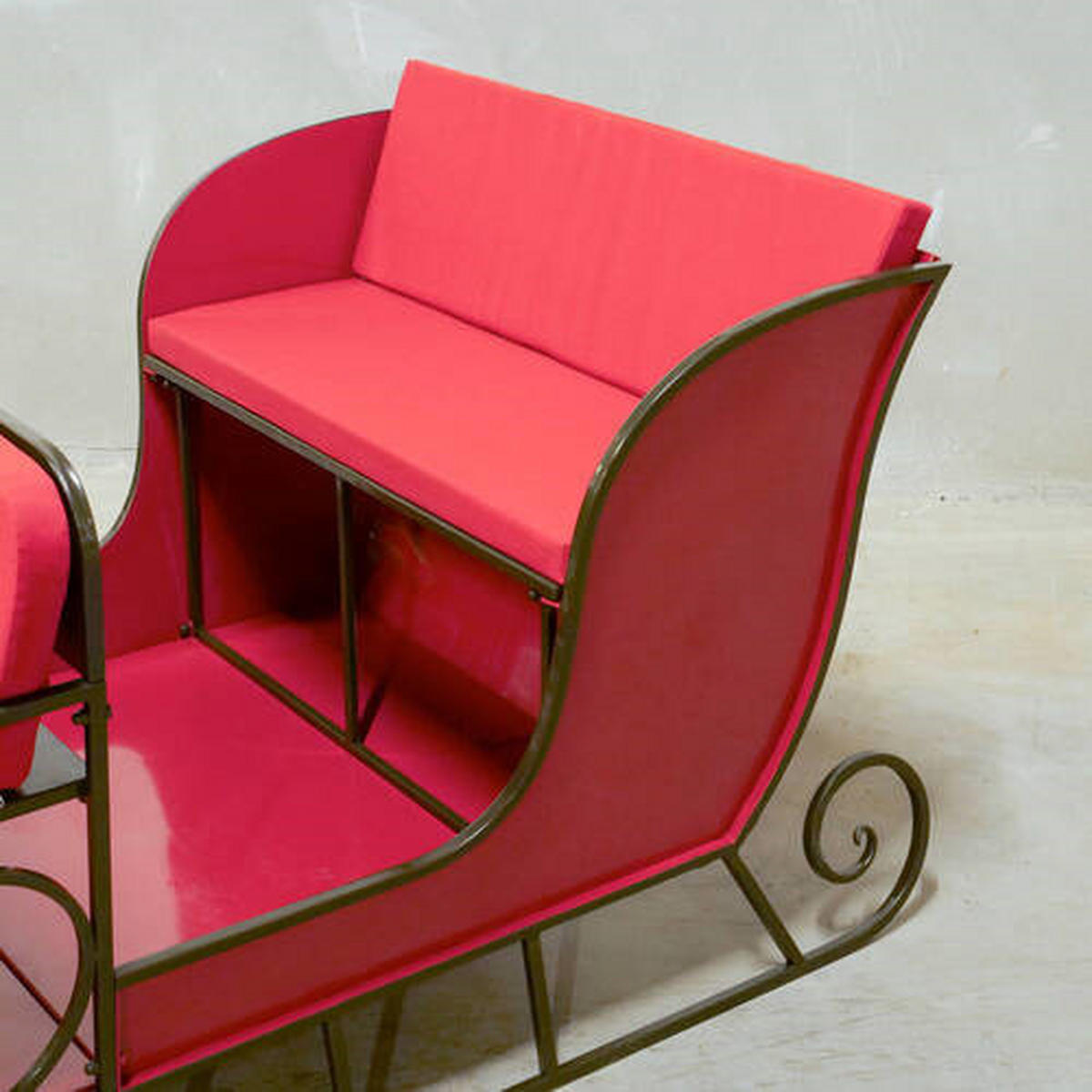 SĂNIUțĂ DECORATIVĂ - roșu, Trend, metal (220/102/89cm)
