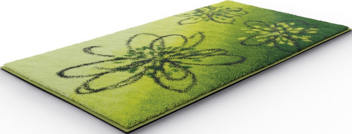 BADEMATTE Grün 70/120 cm  - Grün, KONVENTIONELL, Kunststoff/Textil (70/120cm) - Grund