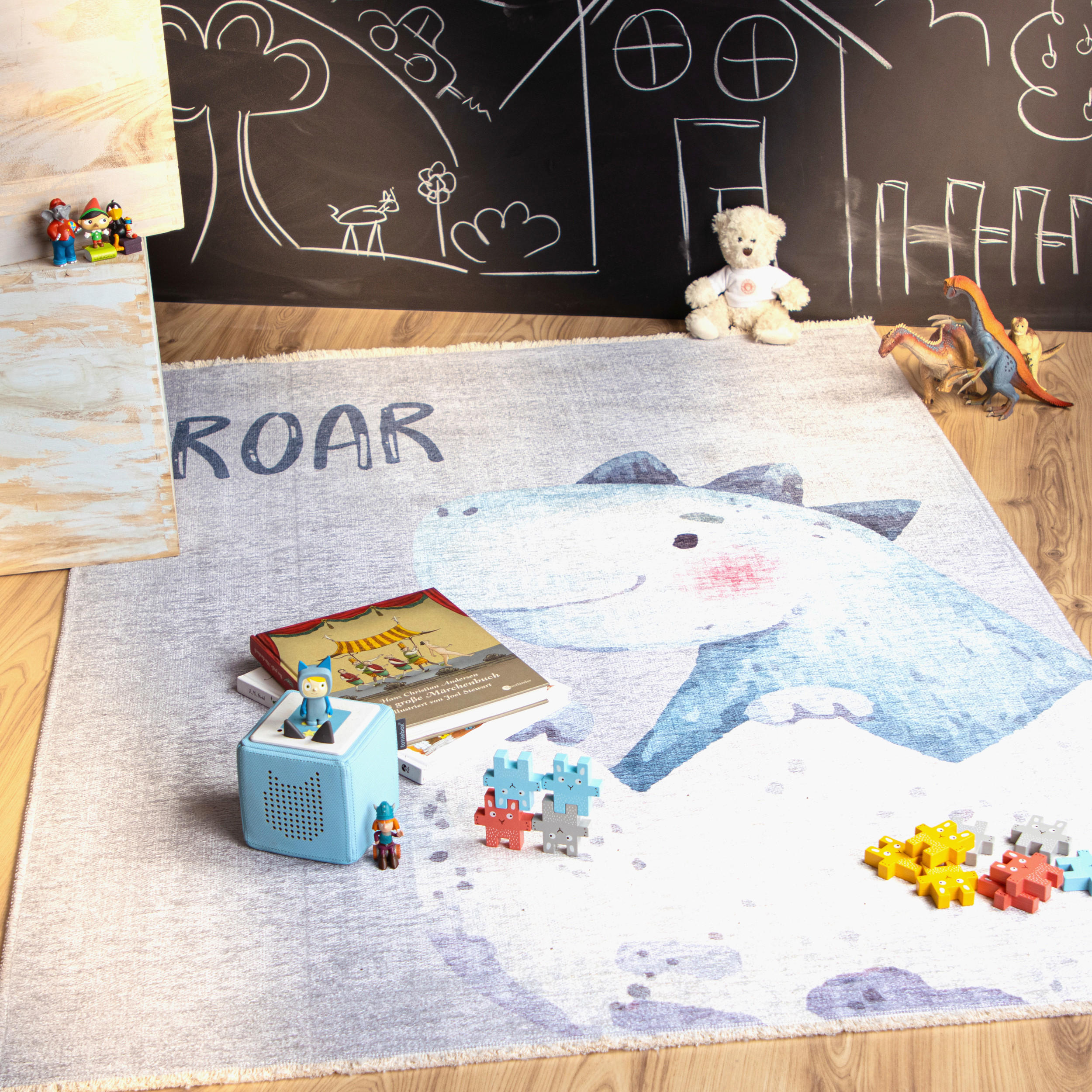 KINDERTEPPICH 115/170 cm  - Pastellblau/Lila, Trend, Textil (115/170cm) - Obsession