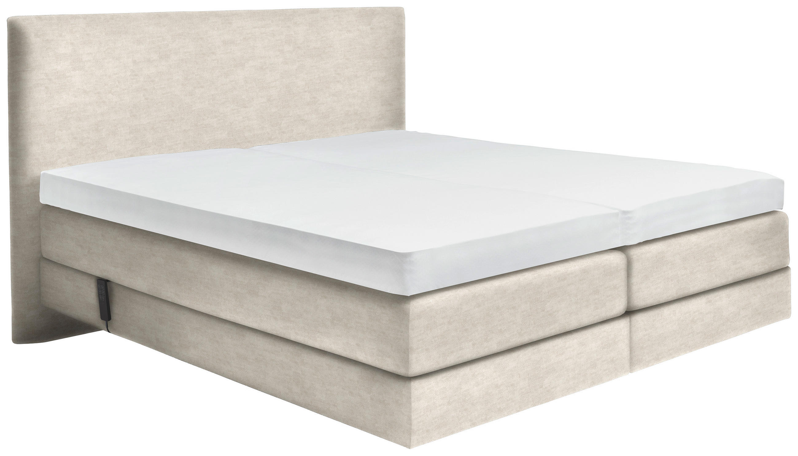 BOXSPRINGBETT 160/200 cm  in Creme  - Creme, KONVENTIONELL, Holz/Textil (160/200cm) - Dieter Knoll