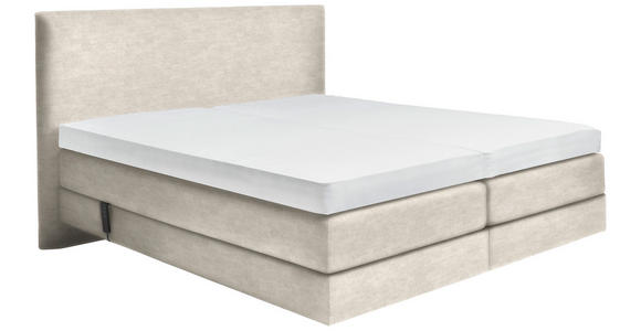 BOXSPRINGBETT 180/200 cm  in Creme  - Creme, KONVENTIONELL, Holz/Textil (180/200cm) - Dieter Knoll