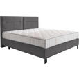 BOXSPRINGBETT 200/220 cm  in Grau  - Schwarz/Grau, KONVENTIONELL, Textil/Metall (200/220cm) - Esposa