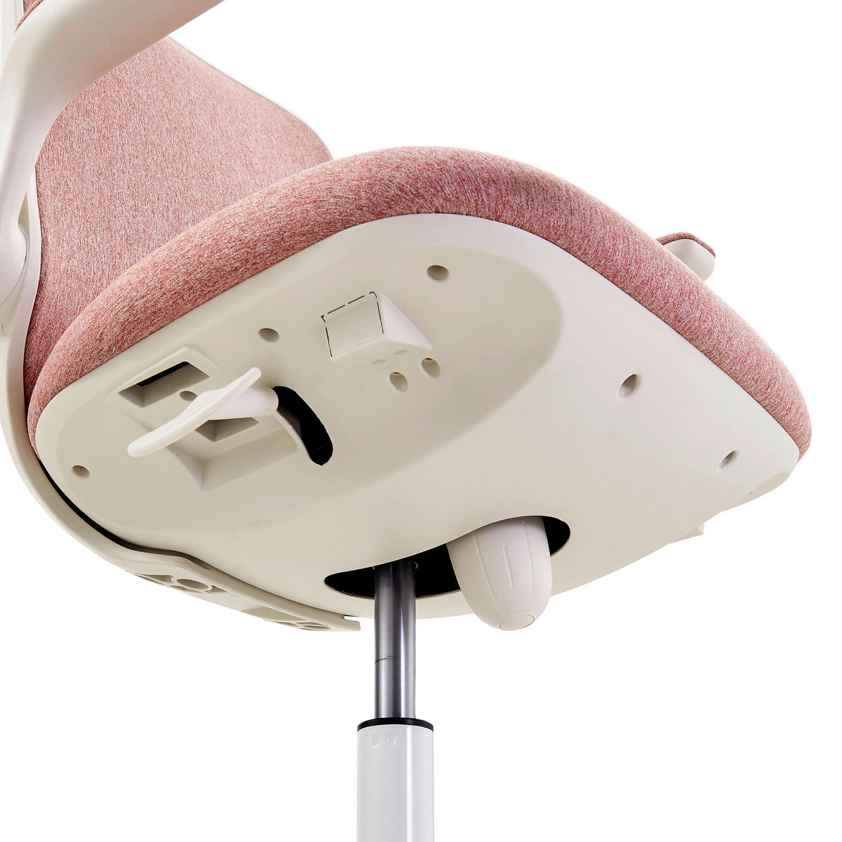 JUGENDDREHSTUHL Flachgewebe Pink  - Pink/Weiß, MODERN, Kunststoff/Textil (60/99/60cm) - MID.YOU