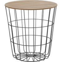 PRÍRUČNÝ STOLÍK,  - Basics, kov/kompozitné drevo (39.5/43.4/39.5cm)