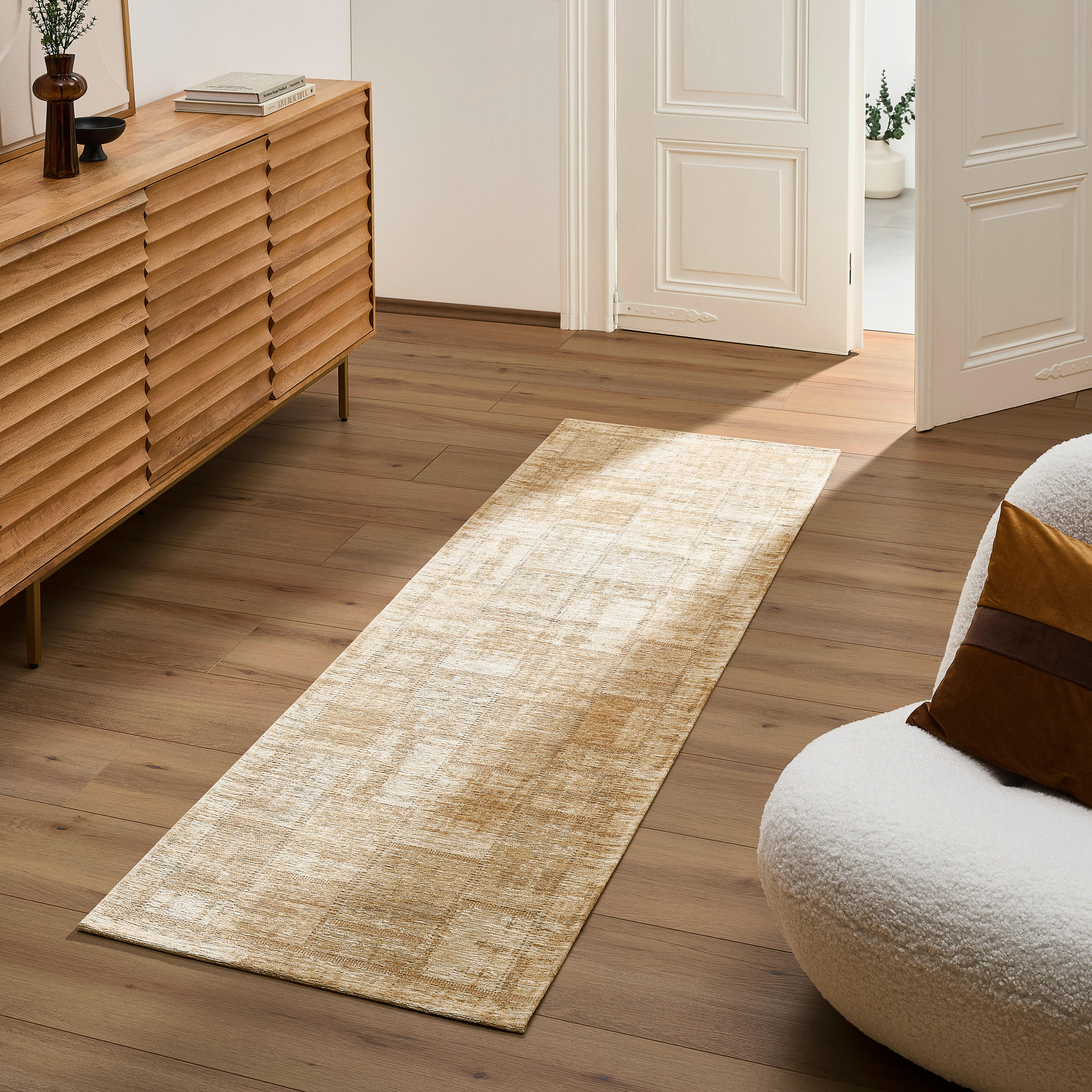 FLACHWEBETEPPICH 60/90 cm Beige  - Beige, Trend, Kunststoff/Textil (60/90cm) - Novel