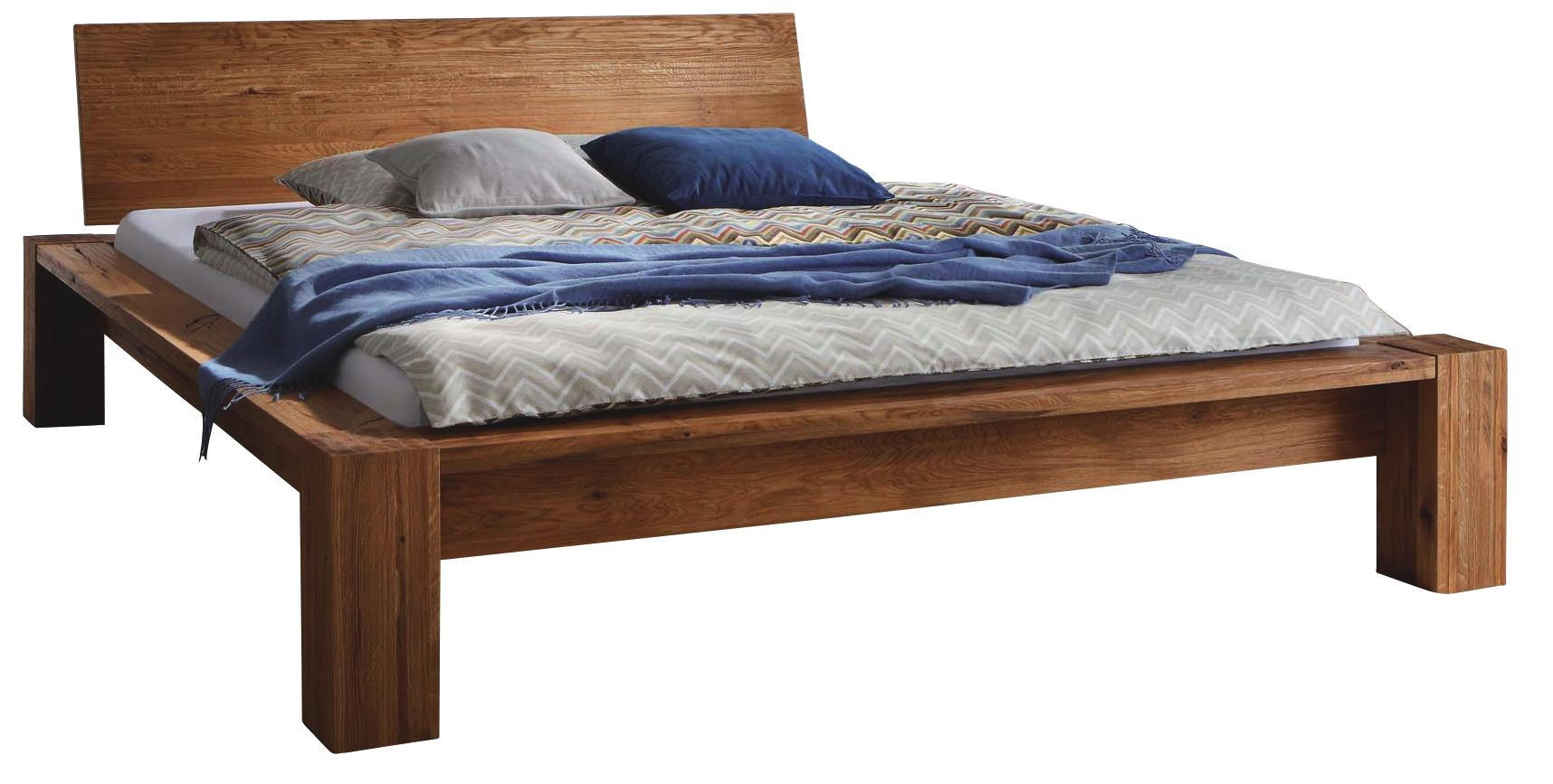 Balkenbett 180/200 cm in Eichefarben