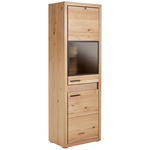VITRINE  63,8/198,4/41 cm  - Schwarz, KONVENTIONELL, Glas/Holz (63,8/198,4/41cm) - Cantus