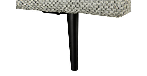 ECKSOFA in Mikrofaser Hellgrau  171/282 cm  - Hellgrau/Schwarz, Design, Textil/Metall (171/282cm) - Hom`in