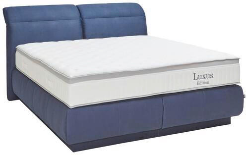 BOXSPRINGBETT 180/200 cm  in Blau  - Blau, KONVENTIONELL, Textil (180/200cm) - Dieter Knoll