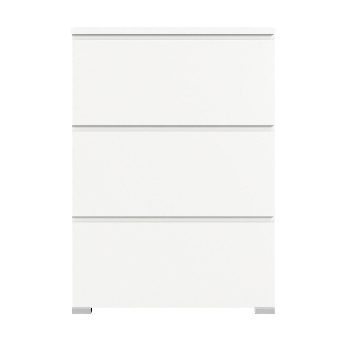 OMARA Z LOPUTAMI ZA ČEVLJE bela - srebrne barve/bela, Moderno, leseni material (95/133/18cm)