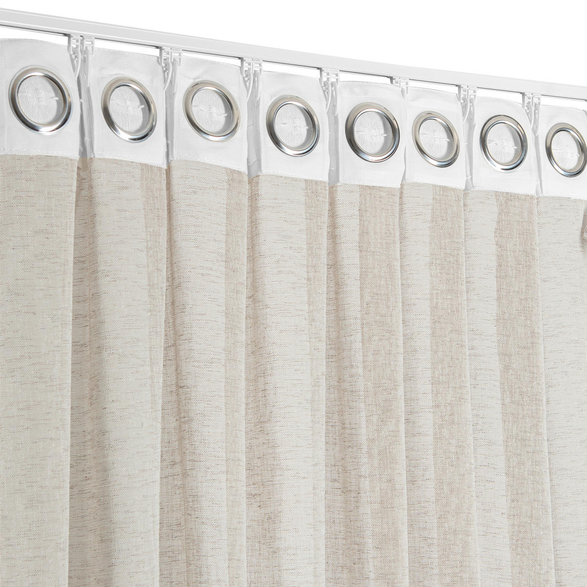 FERTIGVORHANG transparent  - Beige, Basics, Textil (140/240cm)