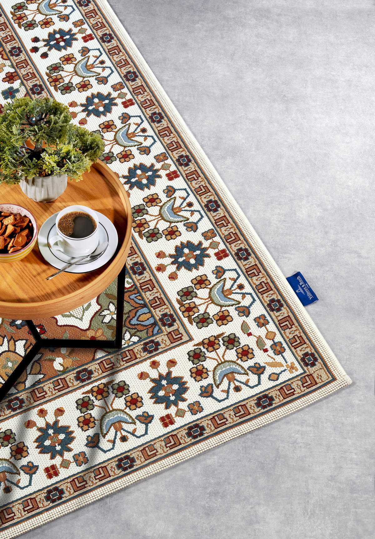 OUTDOORTEPPICH 160/235 cm Kollektion 1767 Creme, Multicolor  - Multicolor/Creme, Design, Kunststoff (160/235cm) - Villeroy & Boch
