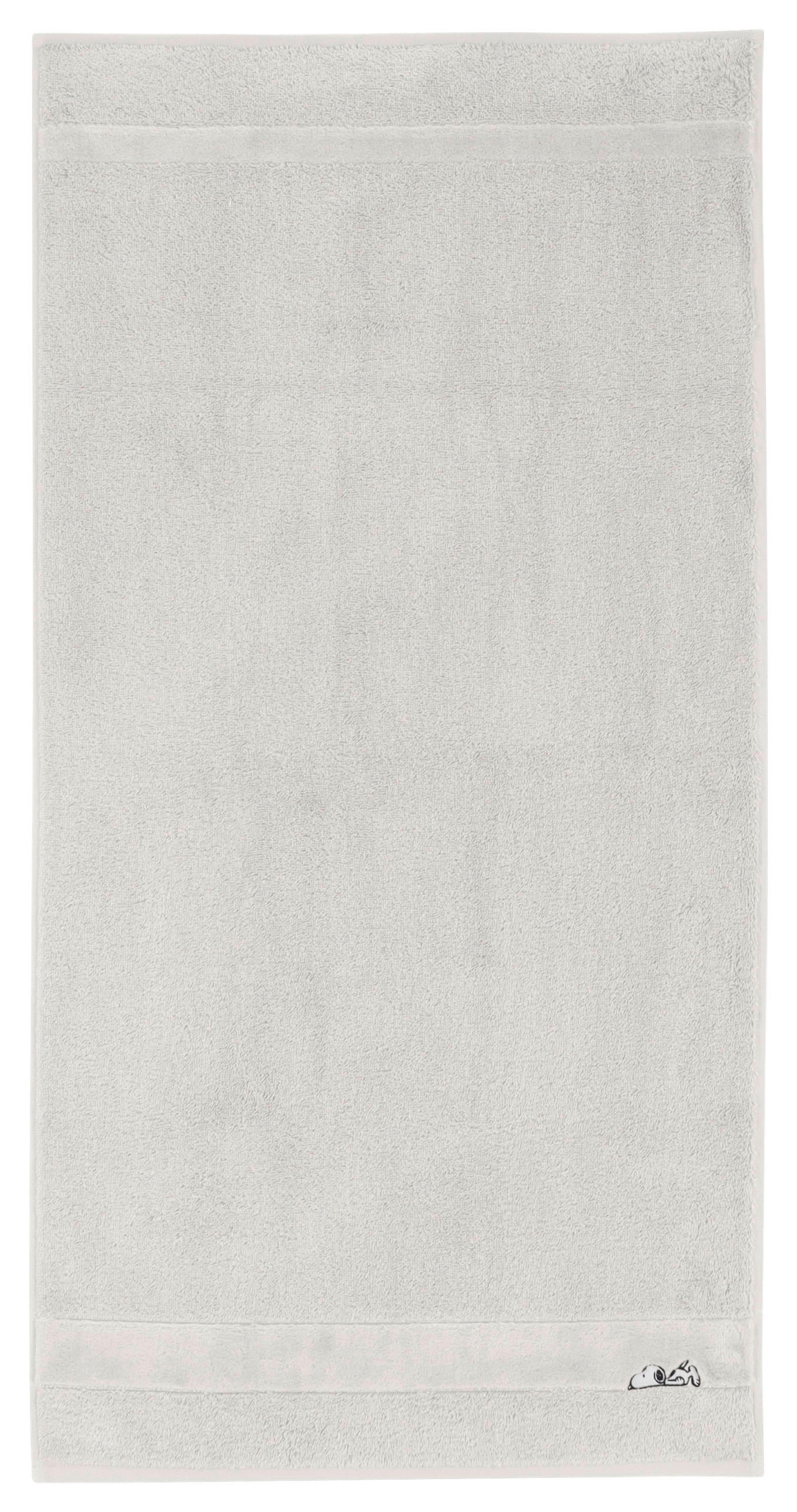 HANDTUCH Sleepy Snoopy Grau  - Grau, Design, Textil (50/100cm) - Vossen