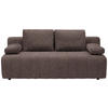 SCHLAFSOFA  in Flachgewebe Braun  - Schwarz/Braun, MODERN, Kunststoff/Textil (194/78-87/92cm) - Xora