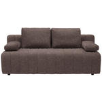 SCHLAFSOFA  in Flachgewebe Braun  - Schwarz/Braun, MODERN, Kunststoff/Textil (194/78-87/92cm) - Xora