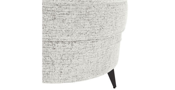 HOCKER Chenille Beige  - Beige/Schwarz, ROMANTIK / LANDHAUS, Textil/Metall (75/50/75cm) - Landscape