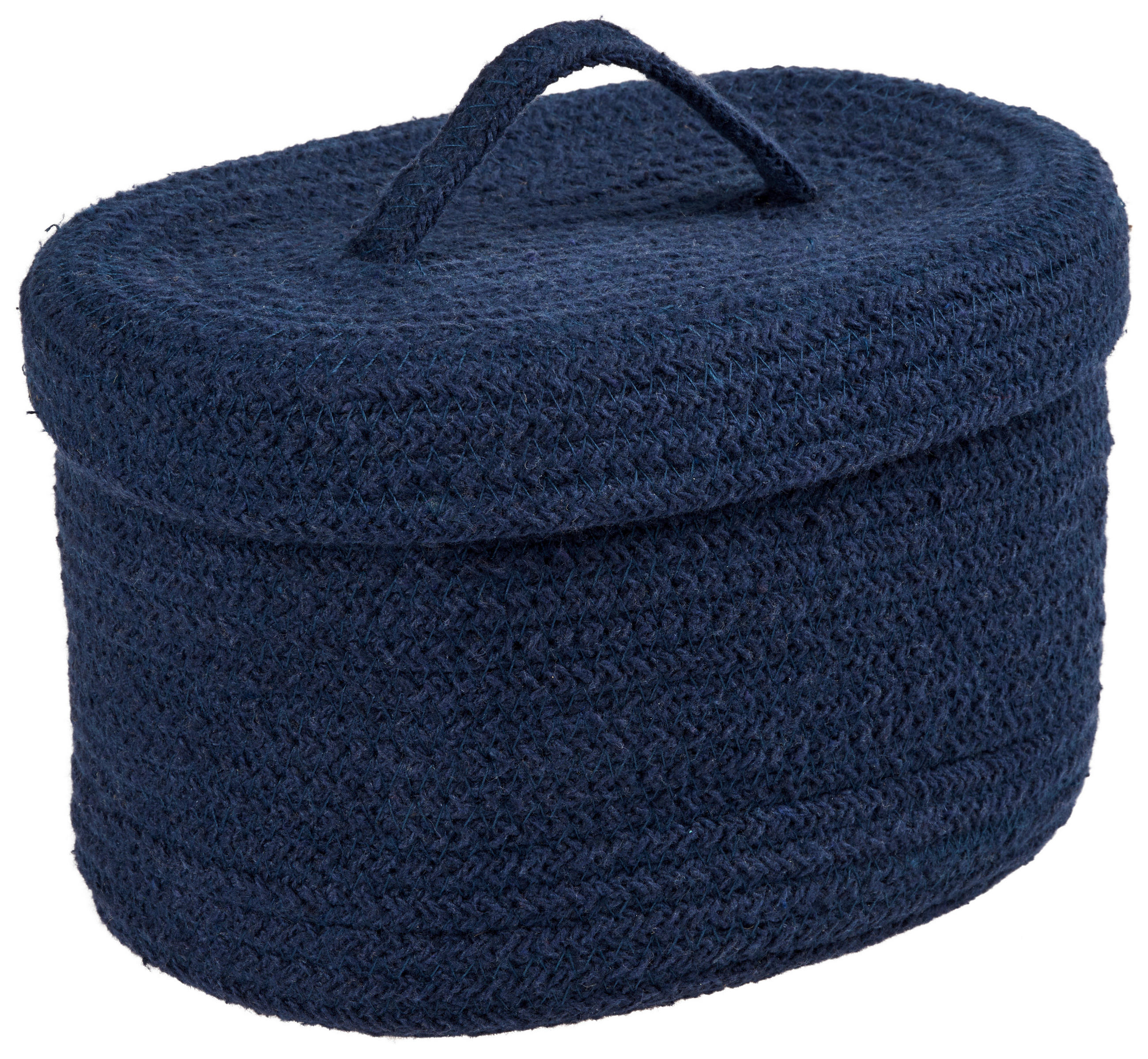 AUFBEWAHRUNGSKÖRBCHEN    25/16/14 cm  - Blau, Basics, Textil (25/16/14cm) - Patinio