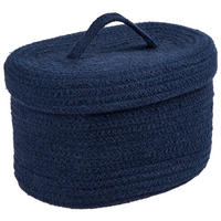 AUFBEWAHRUNGSKÖRBCHEN    25/16/14 cm  - Blau, Basics, Textil (25/16/14cm) - Patinio