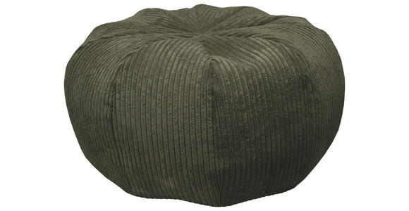 POUF Cord Olivgrün 60/30/60 cm  - Olivgrün, Design, Textil (60/30/60cm) - Carryhome