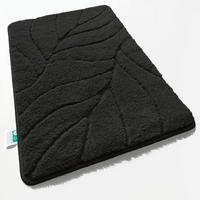 BADEMATTE Maris Schwarz 60/120 cm  - Schwarz, Basics, Kunststoff/Textil (60/120cm) - Floordirekt