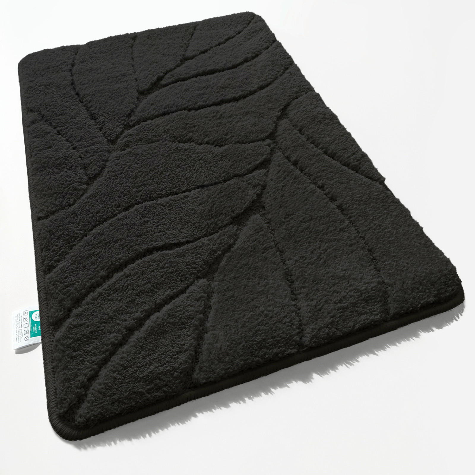 Floordirekt Badematte Maris Schwarz 50x80 cm