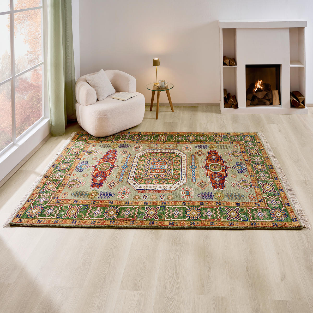 ORIENTTEPPICH 160/230 cm Schirwan Green Mintgrün  - Mintgrün, LIFESTYLE, Textil (160/230cm) - Cazaris