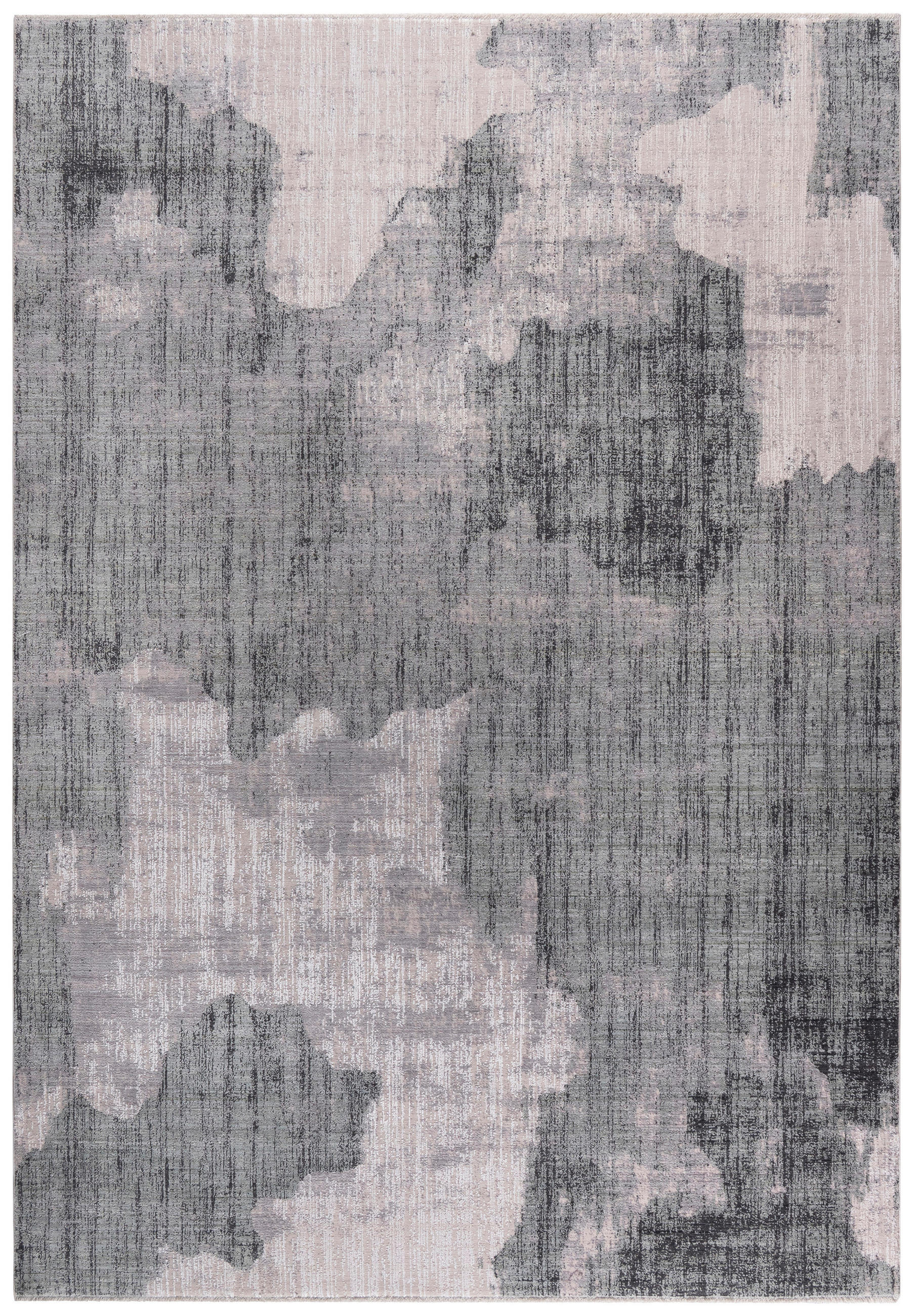 WEBTEPPICH  Wohnzimmer 130/190 cm Awara Creme, Dunkelgrau, Salbeigrün rechteckig  - Dunkelgrau/Salbeigrün, Design, Textil (130/190cm) - Dieter Knoll