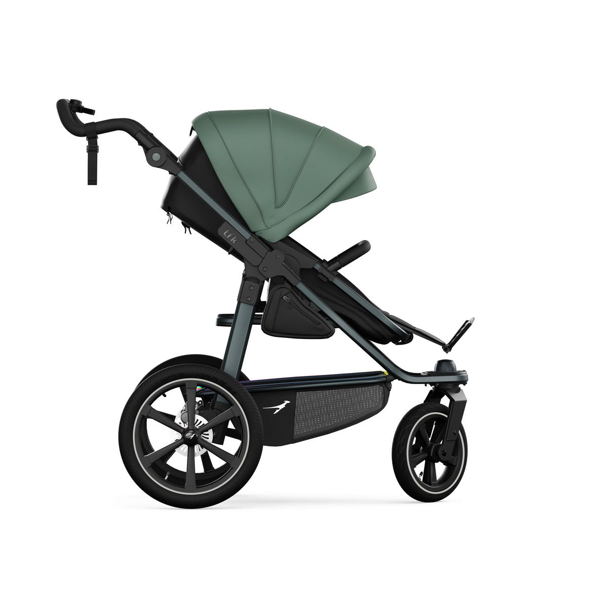 KOMBIKINDERWAGEN  tfk pro 2-in-1 Kombikinderwagen  olive  - Anthrazit/Olivgrün, Basics, Textil/Metall (66/118/110cm) - TFK
