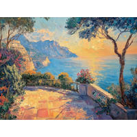 LEINWANDBILD Landschaft & Natur 60/80 cm  - Multicolor, Natur, Holz/Papier (60/80cm) - Euroart