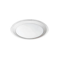 LED-DECKENLEUCHTE Competa 33,5/7,5 cm   - Silberfarben/Weiß, KONVENTIONELL, Kunststoff/Metall (33,5/7,5cm) - Eglo