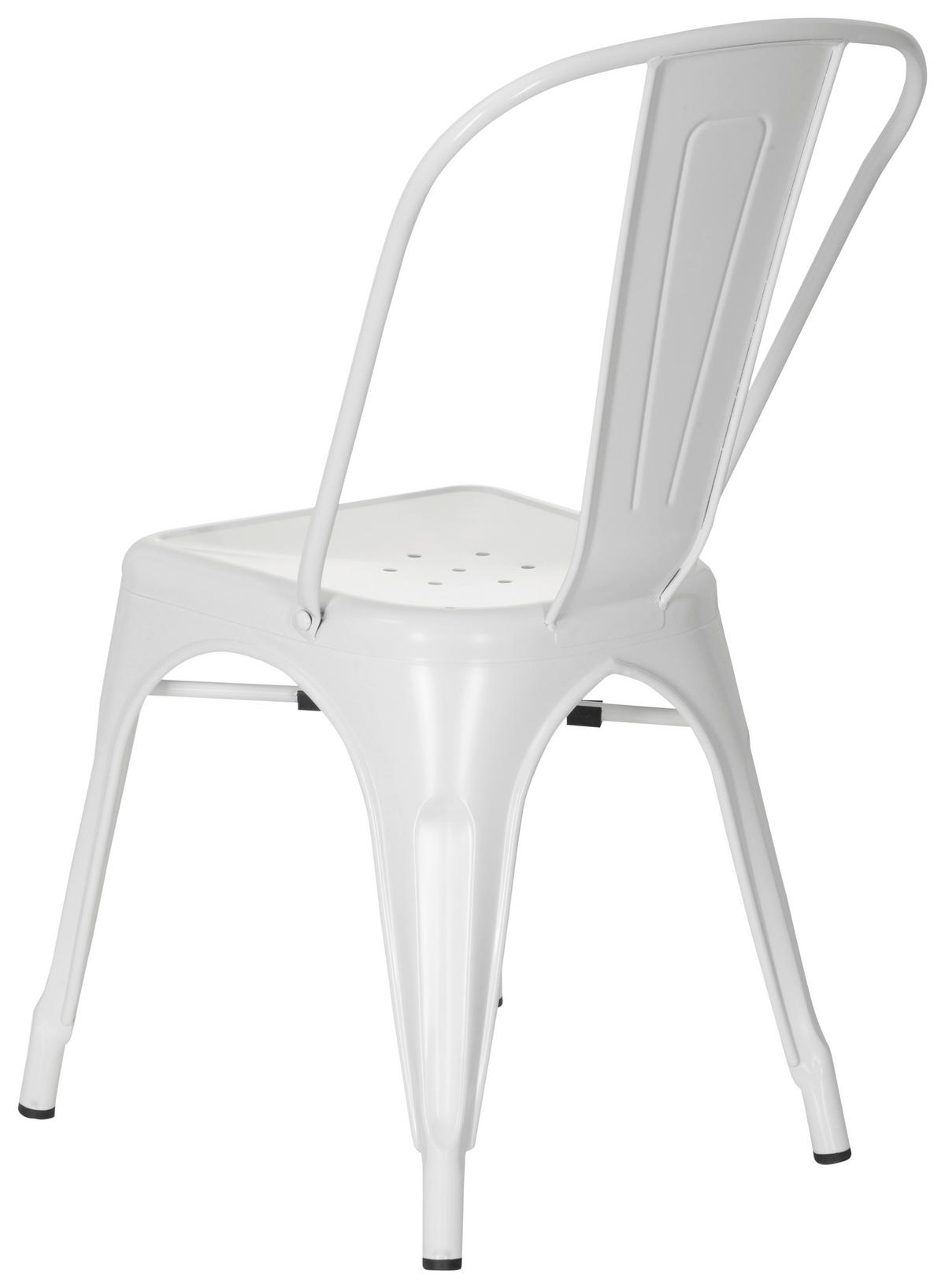 STUHL Weiß  - Weiß, Basics, Metall (44/84/54cm) - MID.YOU