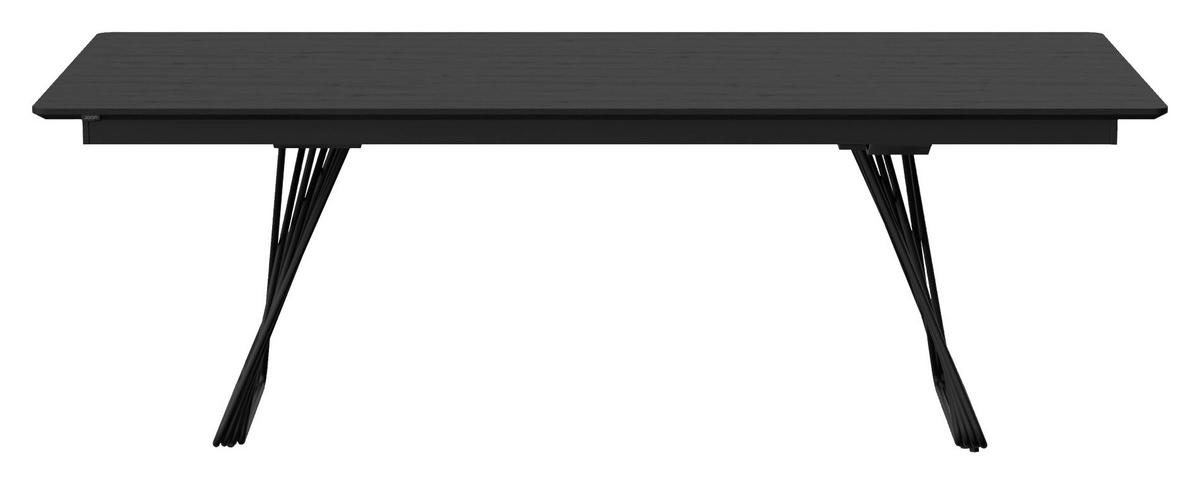 ESSTISCH Anthrazit, Schwarz, Wildeiche rechteckig  in verschiedenen Größen erhältlich, in verschiedenen Holzarten erhältlich  - Wildeiche/Anthrazit, Design, Holz/Metall (220/100/76cm) - Joop!