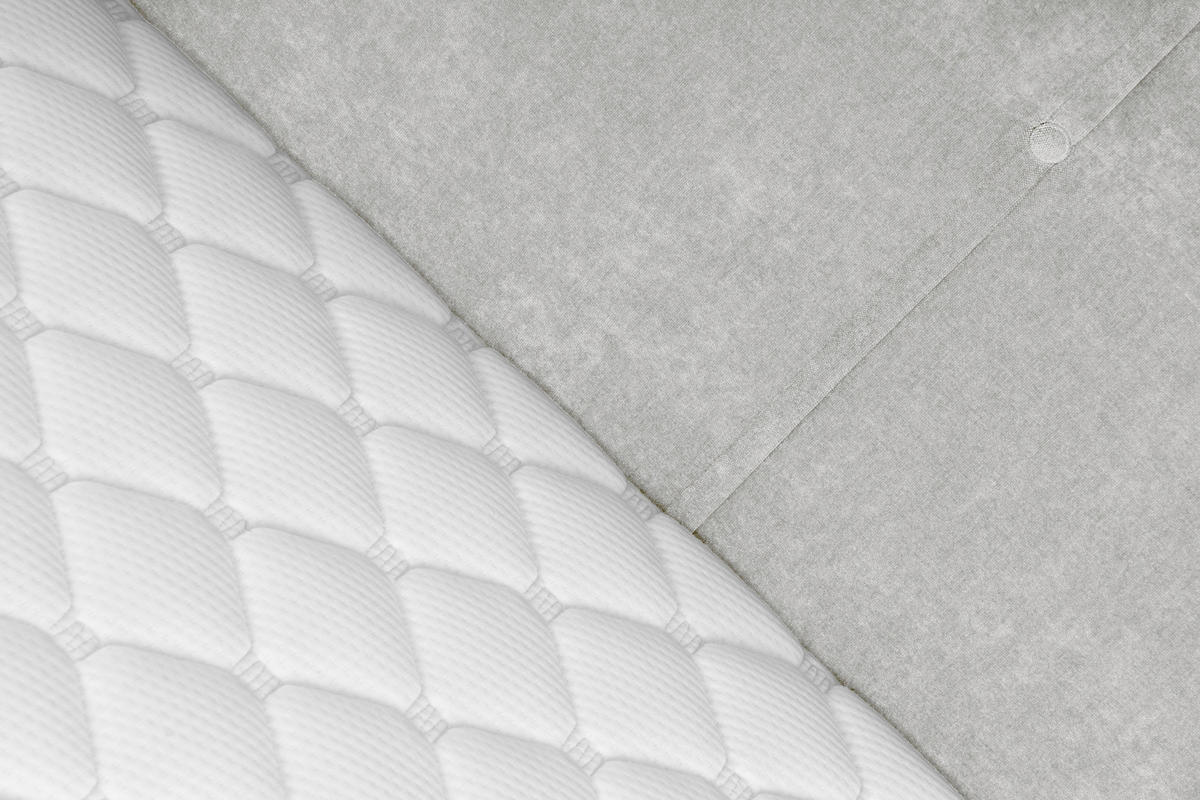 BOXBETT 140/200 cm  in Weiß  - Schwarz/Weiß, KONVENTIONELL, Holz/Textil (140/200cm) - Welnova