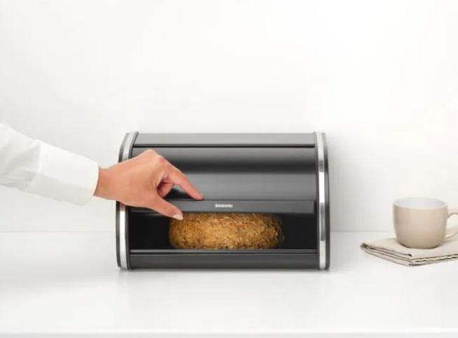 BROTKASTEN 31,6/17,3/26,2 cm  - Schwarz, Basics, Metall (31,6/17,3/26,2cm) - Brabantia