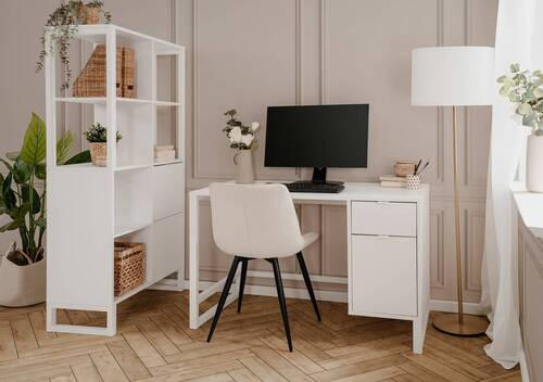 SCHREIBTISCH 120/65/75 cm  in Weiß  - Weiß, Basics, Holzwerkstoff/Kunststoff (120/65/75cm) - MID.YOU