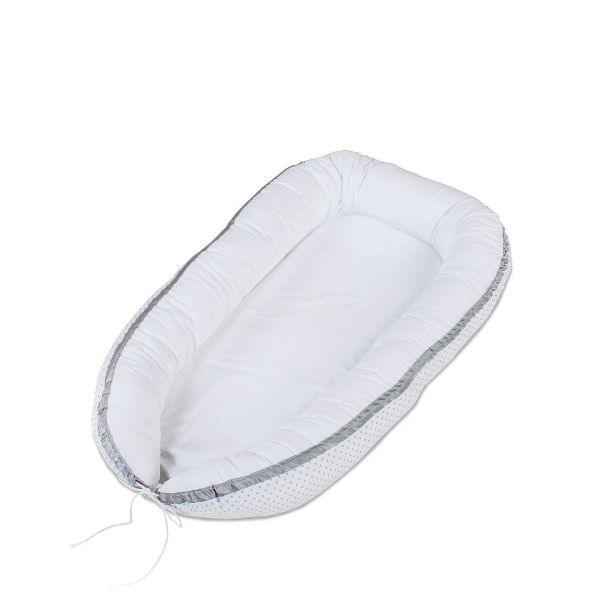 Kuschelnest Babybay    - Hellgrau/Weiß, Basics, Textil (90/50/13cm) - Babybay