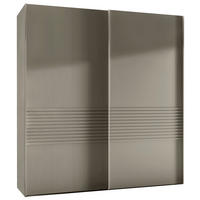 SCHWEBETÜRENSCHRANK 200/217/67 cm 3-türig Grau  - Grau, Design, Holzwerkstoff/Metall (200/217/67cm) - Novel