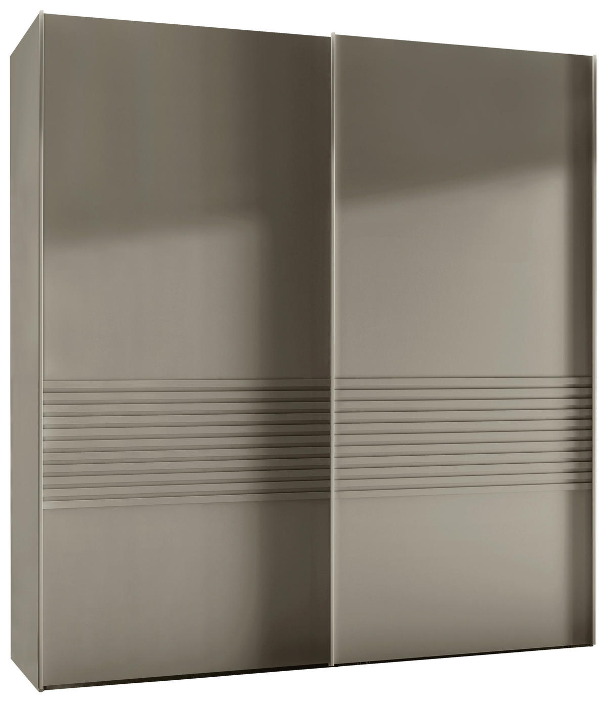 SCHWEBETÜRENSCHRANK 200/217/67 cm 3-türig Grau  - Grau, Design, Holzwerkstoff/Metall (200/217/67cm) - Novel