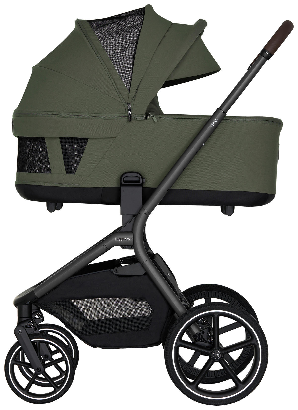 KOMBIKINDERWAGEN Mavi  - Olivgrün, Trend, Textil/Metall (92/55/110,5cm)