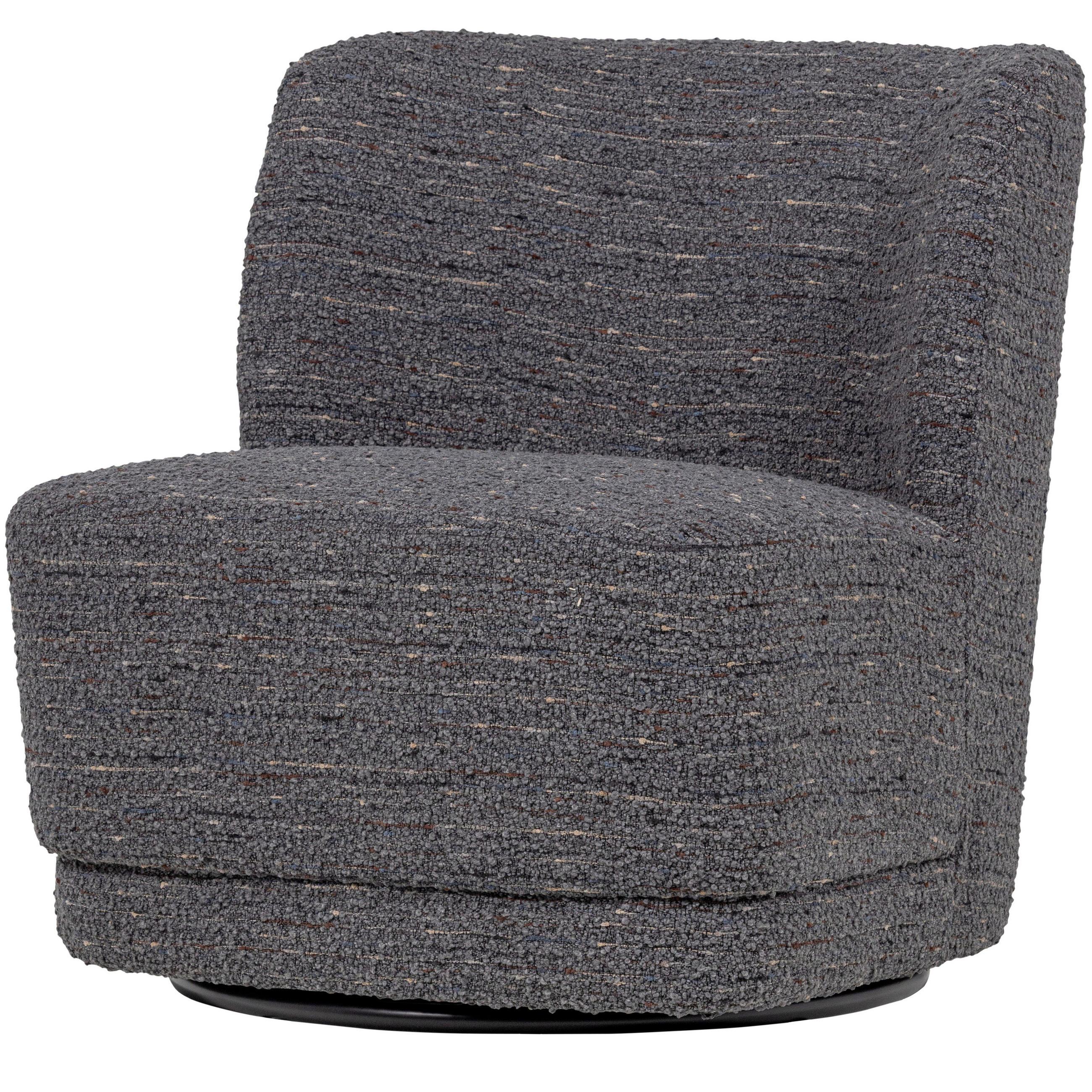 SESSEL in Webstoff Grau  - Schwarz/Grau, MODERN, Textil/Metall (74/75/65cm) - Livetastic