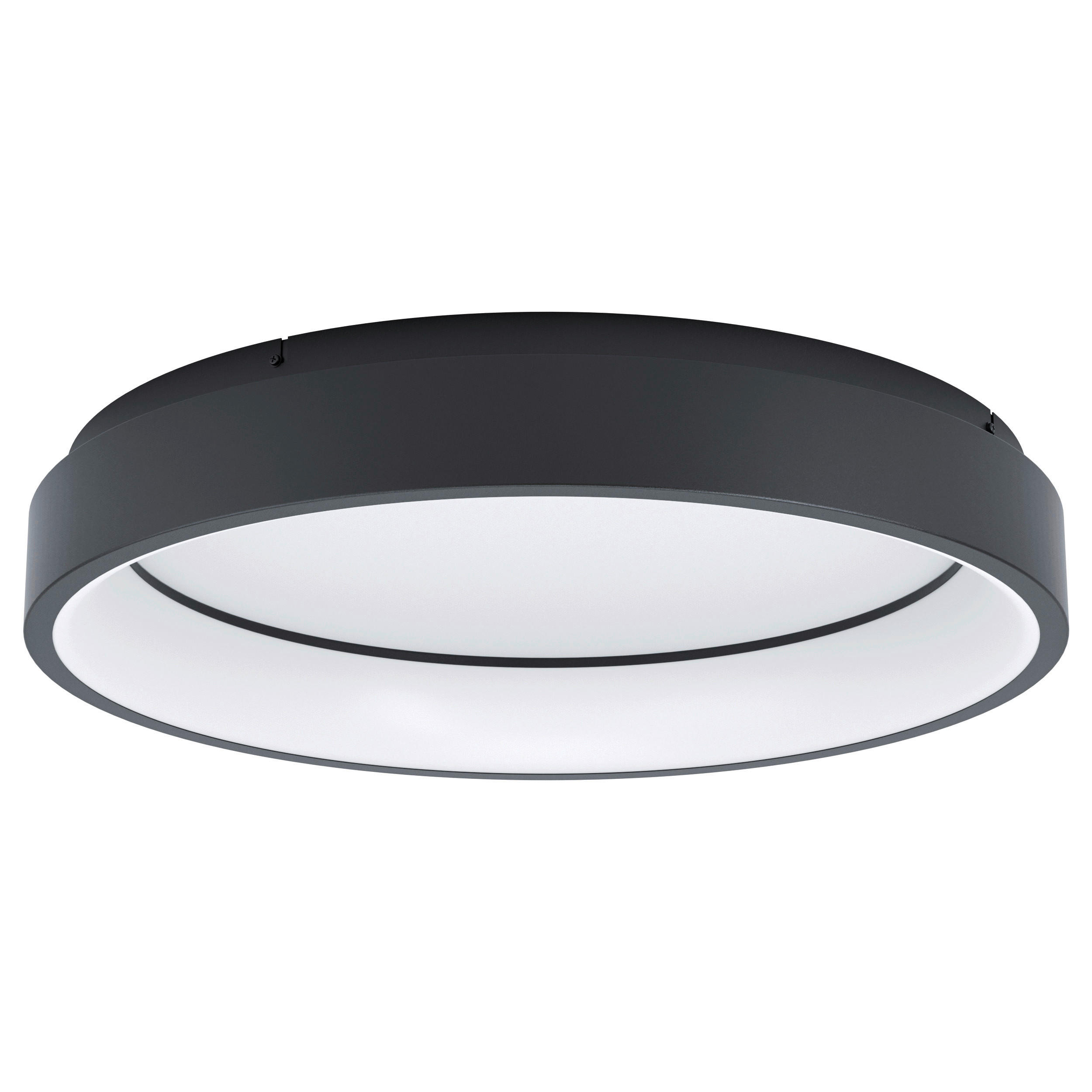 PLAFONIERĂ CU LED - alb/negru, Design, plastic/metal (60/11cm)