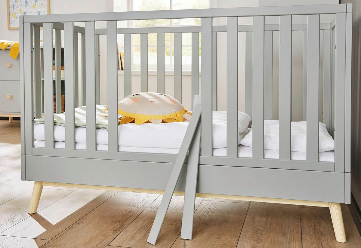 BABYZIMMER DUSK  - Eichefarben/Weiß, Basics, Holzwerkstoff - Pinolino