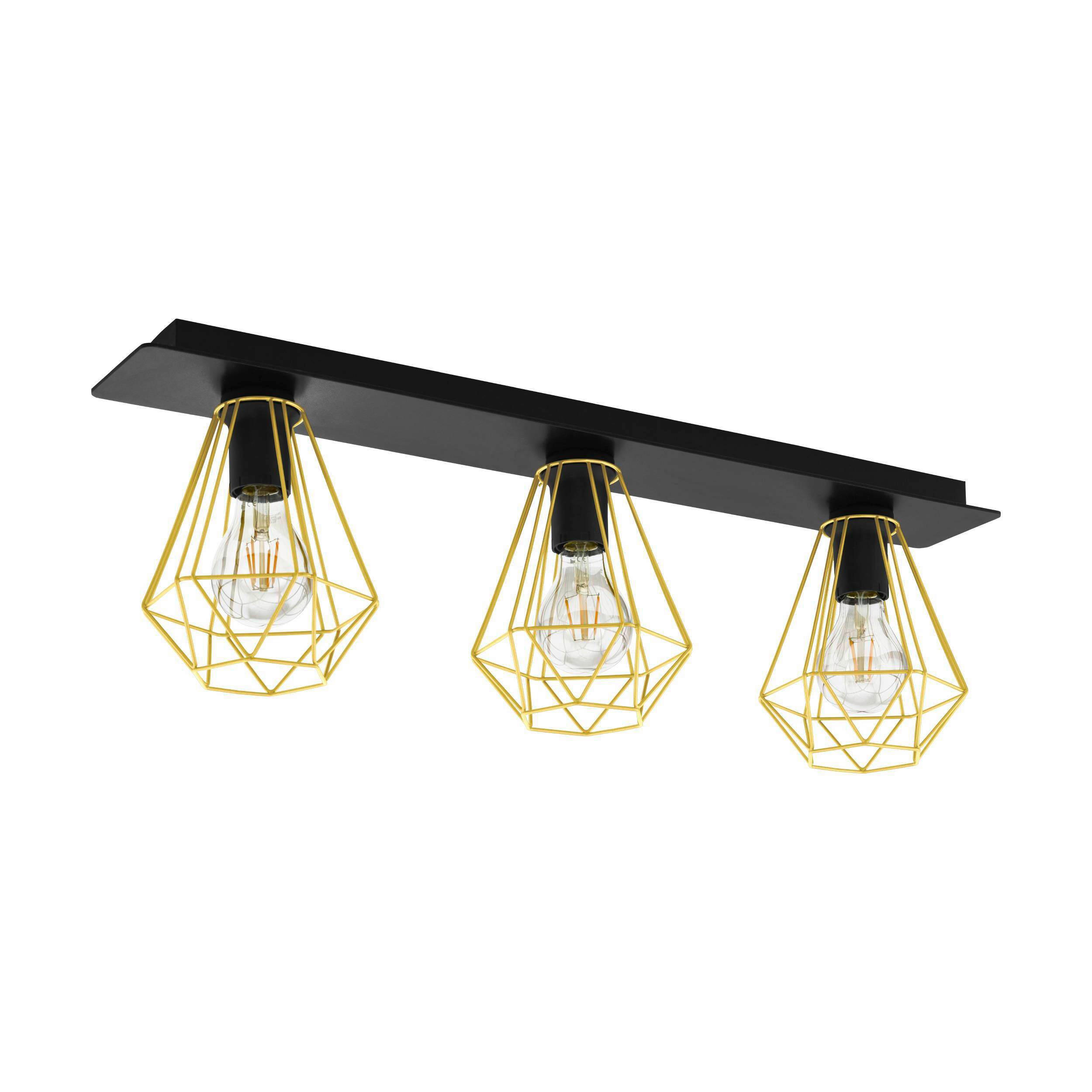 TAKLAMPA 77/17,5/24,5 cm  - honung/svart, Design, metall (77/17,5/24,5cm) - Eglo