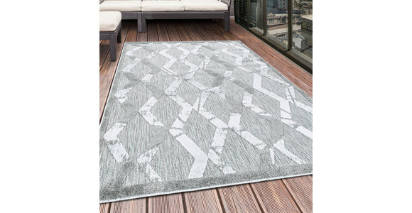 FLACHWEBETEPPICH 140/200 cm Bahama Grau - Grau, Design, Textil (140/200cm) - Novel