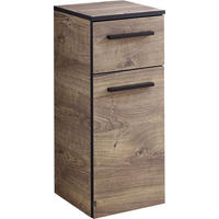 UNTERSCHRANK 30/71,7/33 cm   - Eichefarben/Schwarz, Design, Holzwerkstoff (30/71,7/33cm) - Xora