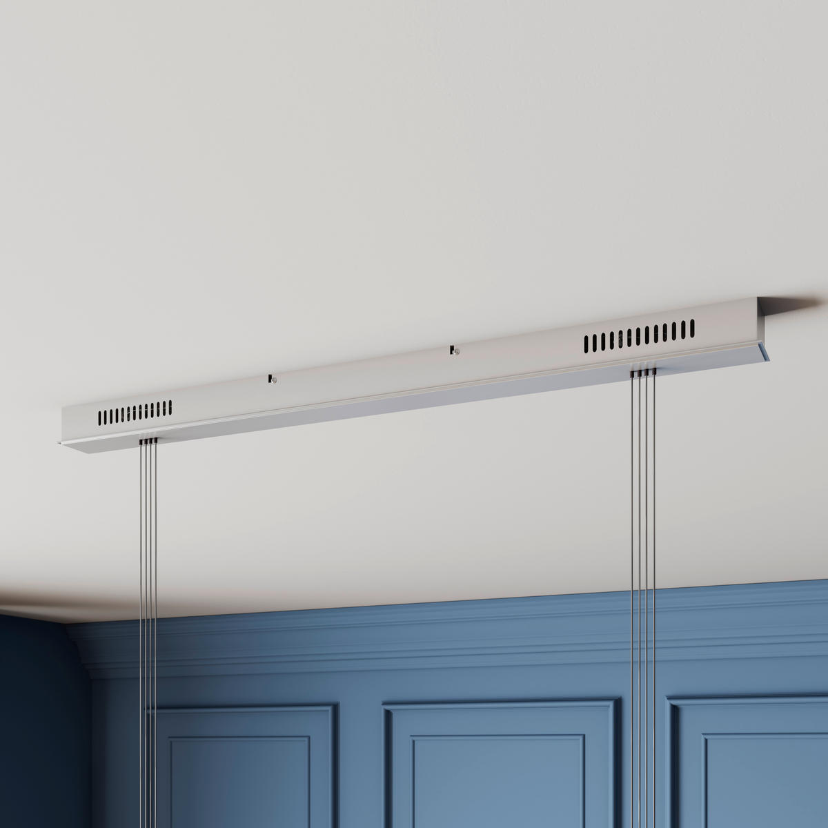 LED-HÄNGELEUCHTE Colette 65/21/150 cm  - Nickelfarben, Design, Metall (65/21/150cm) - Fischer & Honsel