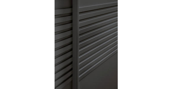 SCHWEBETÜRENSCHRANK 200/217/67 cm 3-türig Graphitfarben - Graphitfarben, Design, Holzwerkstoff/Metall (200/217/67cm) - Novel
