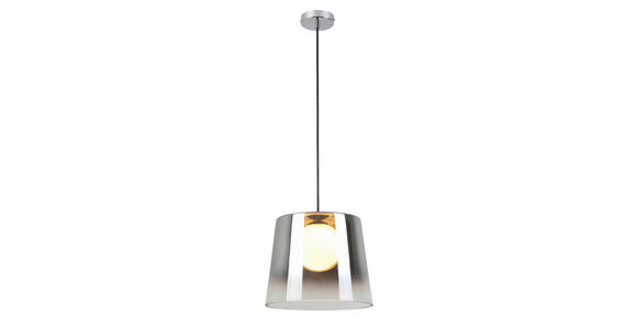 LED-HÄNGELEUCHTE 27/22-120 cm - Chromfarben/Schwarz, LIFESTYLE, Glas/Metall (27/22-120cm) - Dieter Knoll