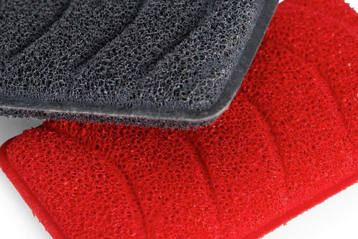 SCHWAMM  - Rot/Grau, Basics, Kunststoff (11,5/6,5/1,8cm) - WOLL