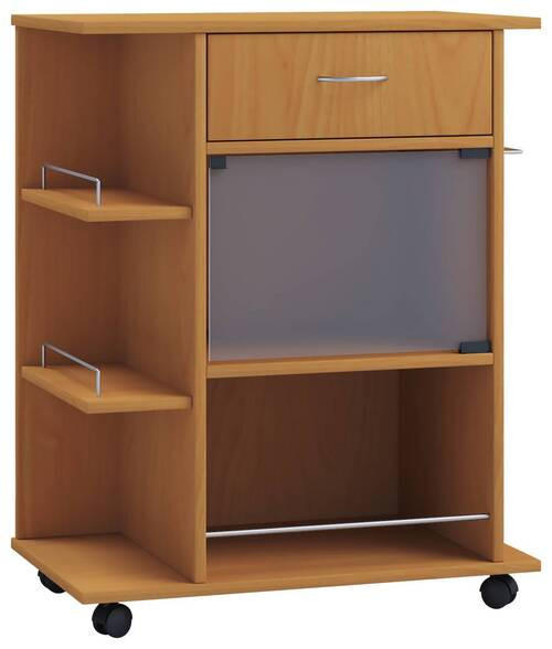 ALLZWECKWAGEN Buchefarben  - Buchefarben, MODERN, Glas/Holzwerkstoff (65/39/80cm) - MID.YOU